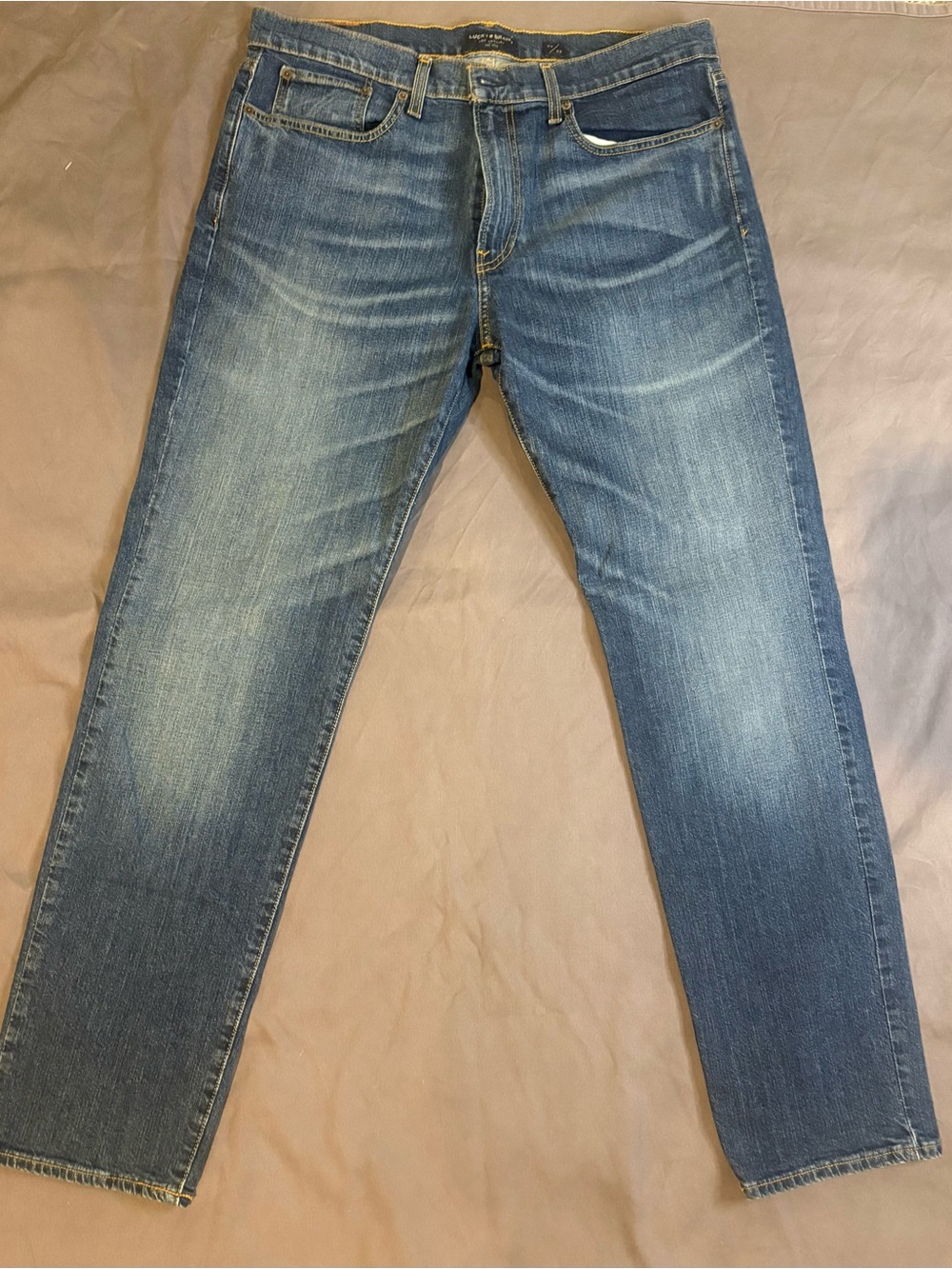lucky Brand Men's Blue Straight-Leg Jeans - Classic Denim